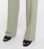 Safiyaa Goldie high-rise straight crêpe pants