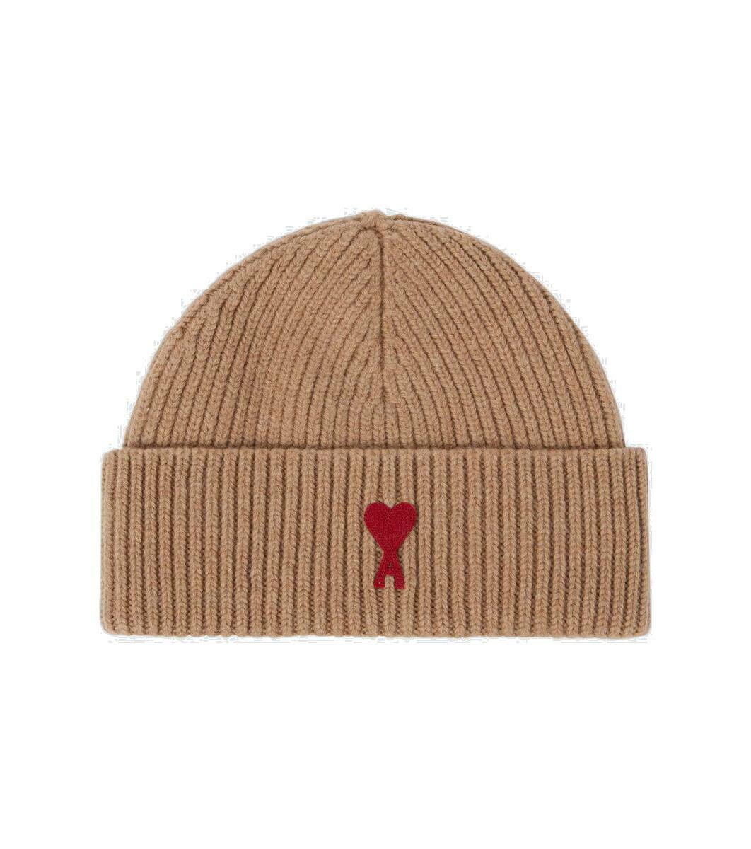 AMI PARIS Adc Logo Wool Beanie AMI