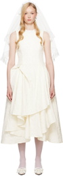 SHUSHU/TONG SSENSE Exclusive Bridal Capsule Irregular Hem Midi Dress