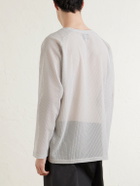 Needles - U-Neck Raschel Lace T-Shirt - Gray