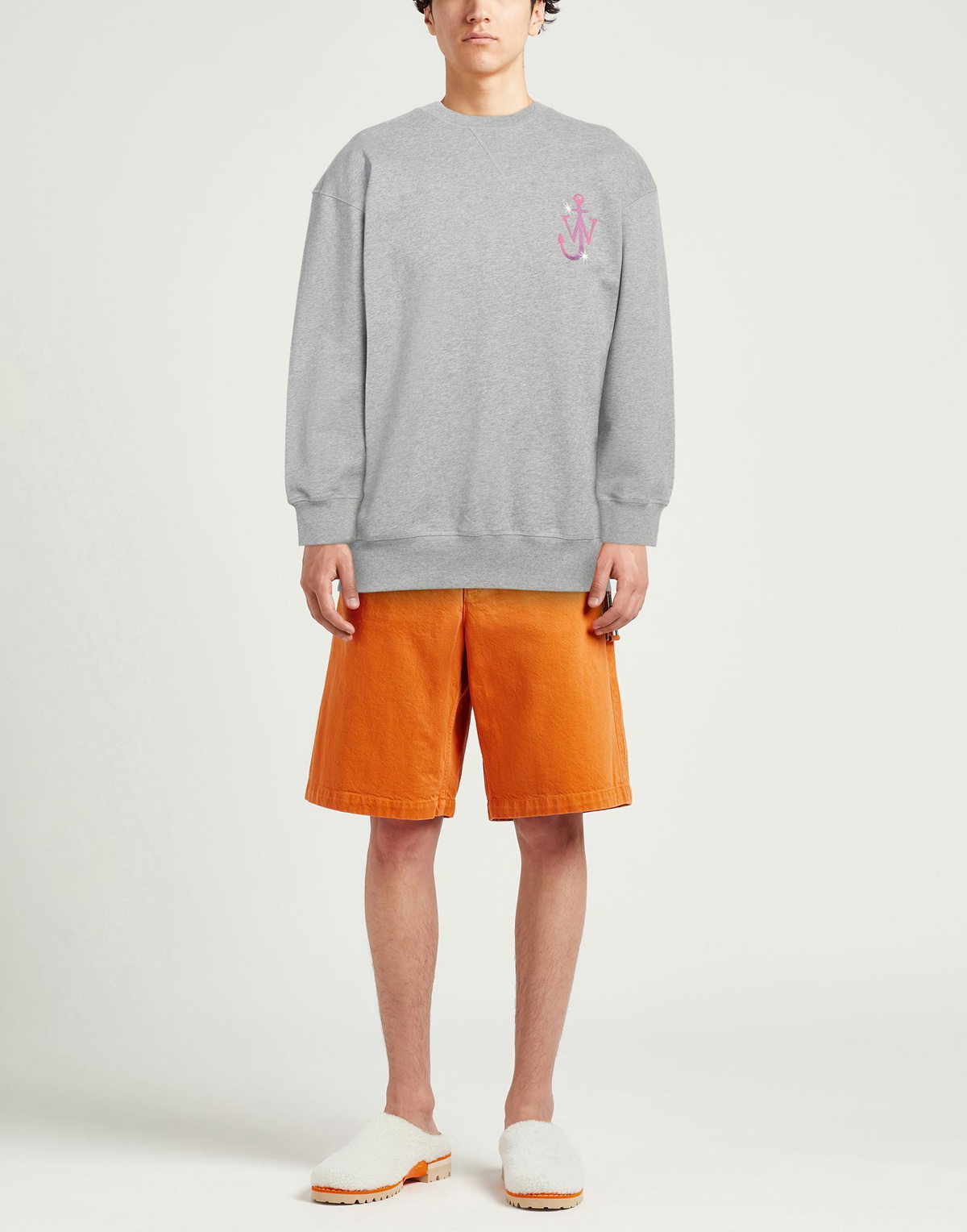 Jw Anderson Mens Sweatshirt in Grey