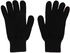 PS by Paul Smith Black Wool Knit Gloves