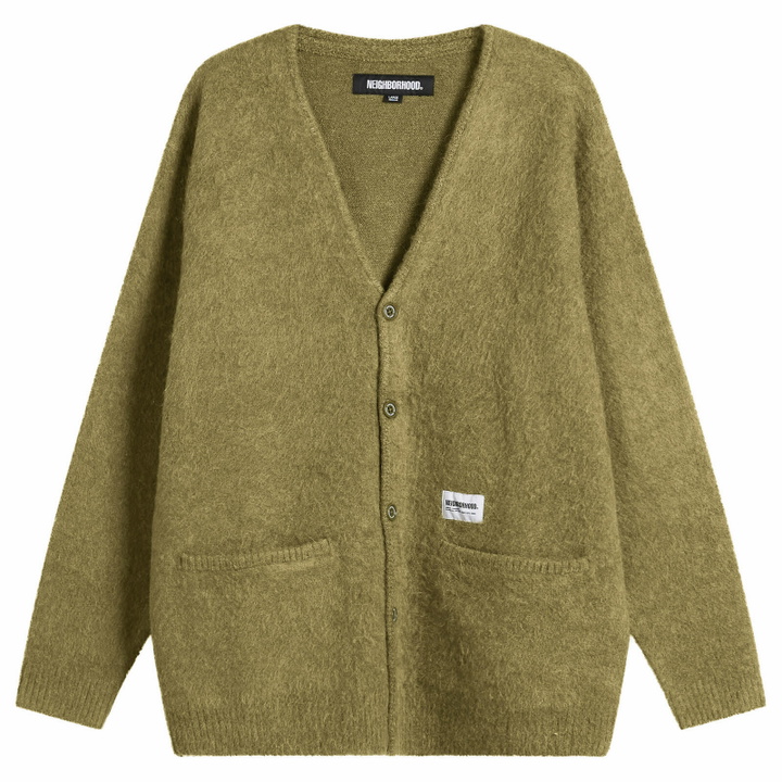 Photo: Neighborhood Men's Mohair Cardigan in Olive Drab