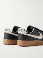 Nike - Field General 82 SP Suede-Trimmed Perforated-Leather Sneakers - Black