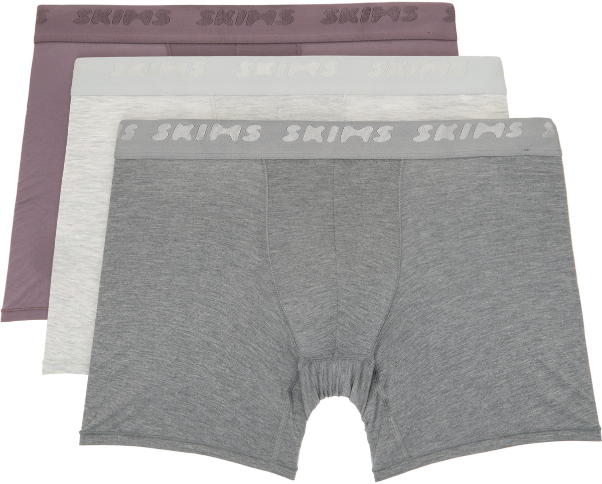SKIMS Three-Pack Multicolor SKIMS Stretch 5 Boxer Briefs