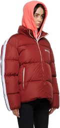 Palm Angels Red Track Down Jacket