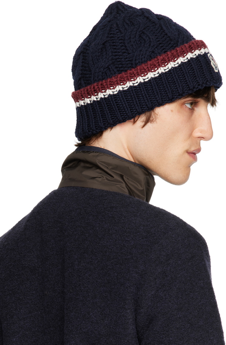 Moncler Navy Archivio Beanie Moncler display picture 2