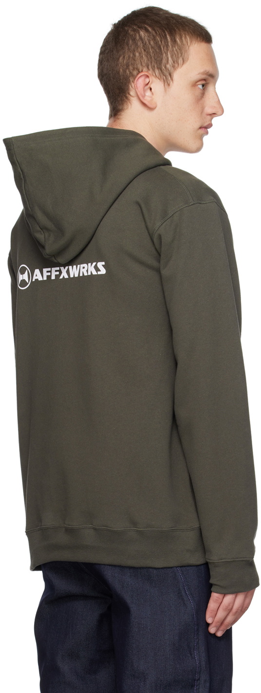AFFXWRKS Gray Printed Hoodie