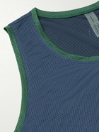 Outdoor Voices - Dribble Two-Tone Recycled-Mesh Tank Top - Blue