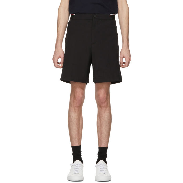 Photo: Moncler Black Elastic Waist Shorts