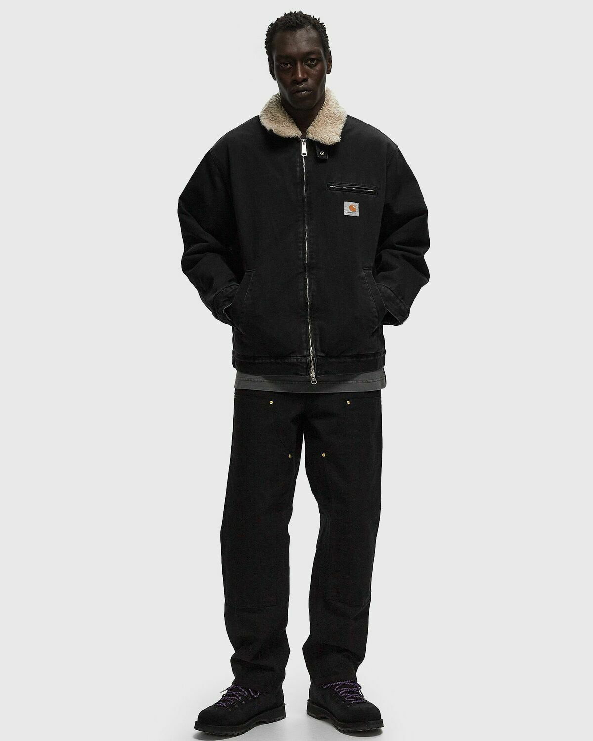 Carhartt WIP Herald Jacket Black Mens Denim Jacket Carhartt WIP