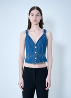 Sportmax Buttoned Denim Vest