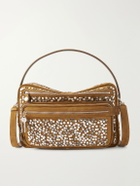 Acne Studios - Camero Camera Embellished Suede Shoulder Bag