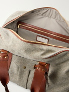 Brunello Cucinelli - Leather-Trimmed Flannel Weekend Bag