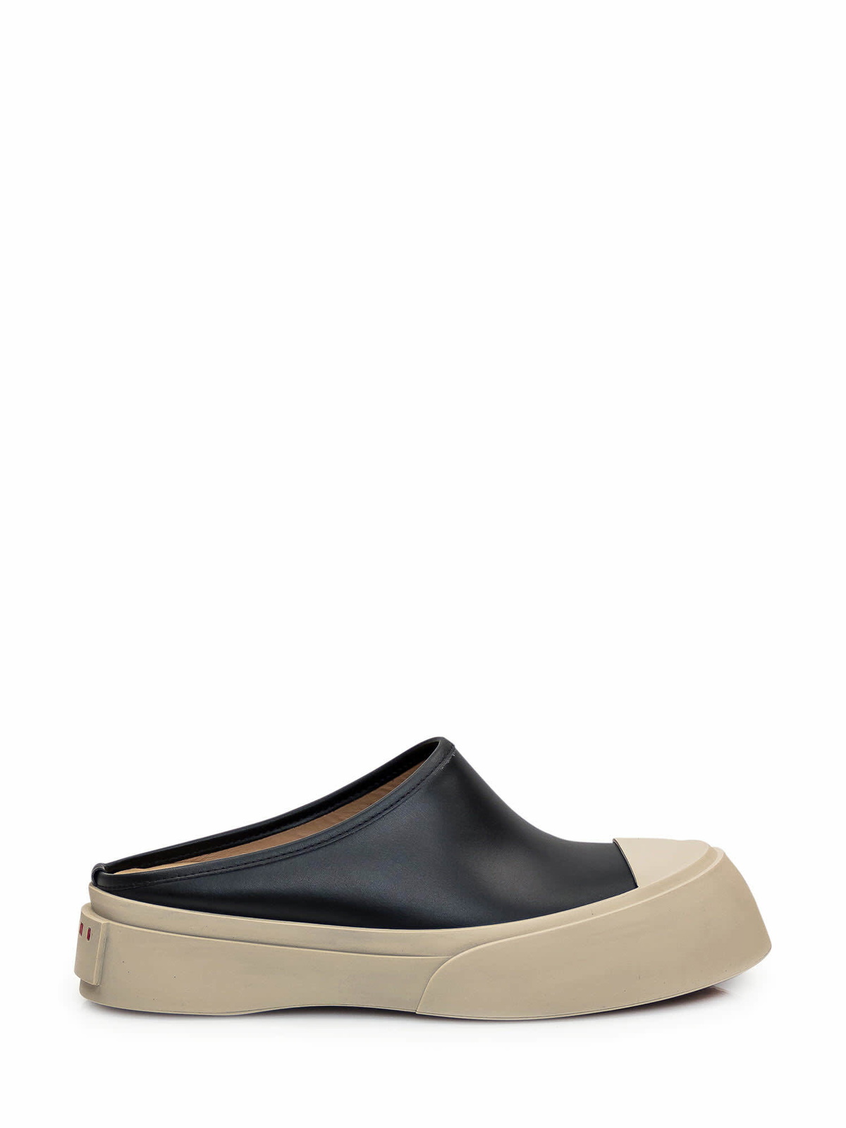 【MARNI】 Pablo shearling-lined leather sneakers Marni Pablo Genuine Shearling Lined Low Top Sneaker (Women