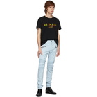 Balmain Black Hologramme Logo T-Shirt