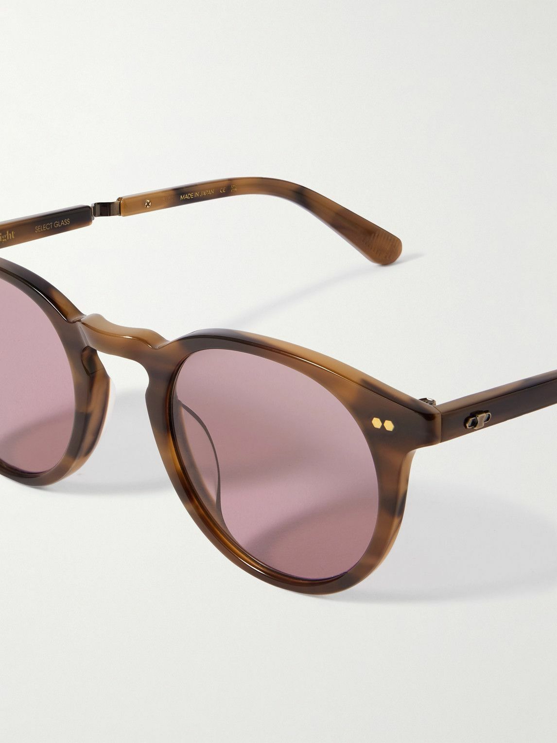 Mr Leight - Luckman S Round-Frame Tortoiseshell Acetate and Gold-Tone Sunglasses