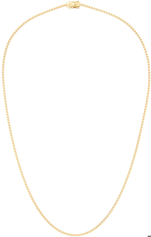 Photo: Tom Wood Gold Square Chain Necklace