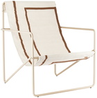 ferm LIVING Beige & Brown Desert Lounge Chair