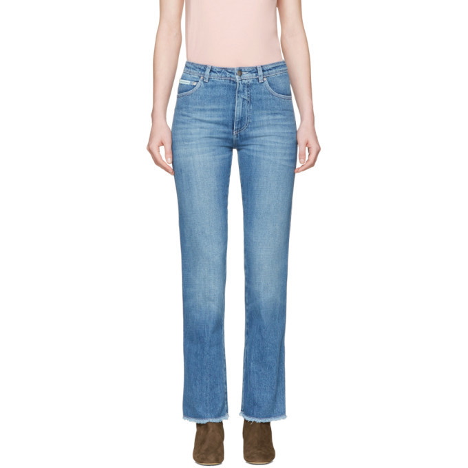 Photo: Alexachung Blue Crop Jeans