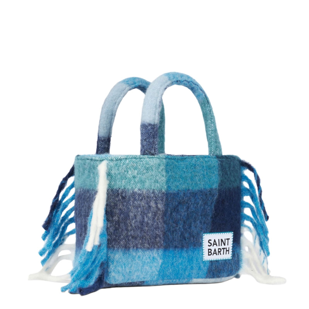 MC2 Saint Barth Colette Blanket Handbag With Check Print