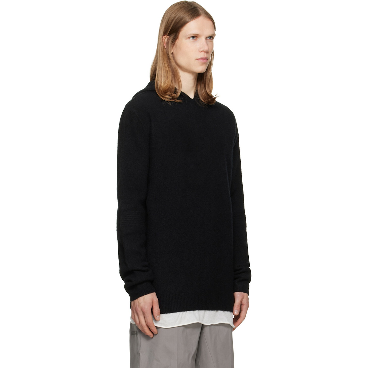 Rick Owens Black Tower Pullover Hoodie