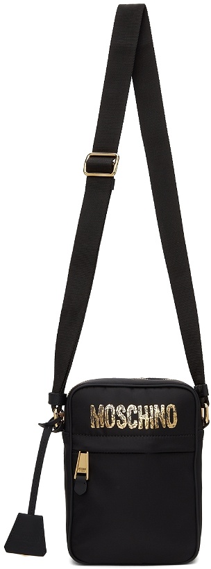 Photo: Moschino Black Nylon Shoulder Bag