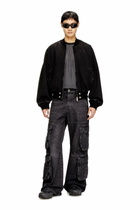 Diesel Bomber jacket in denim - Denim Jackets - Unisex - Black