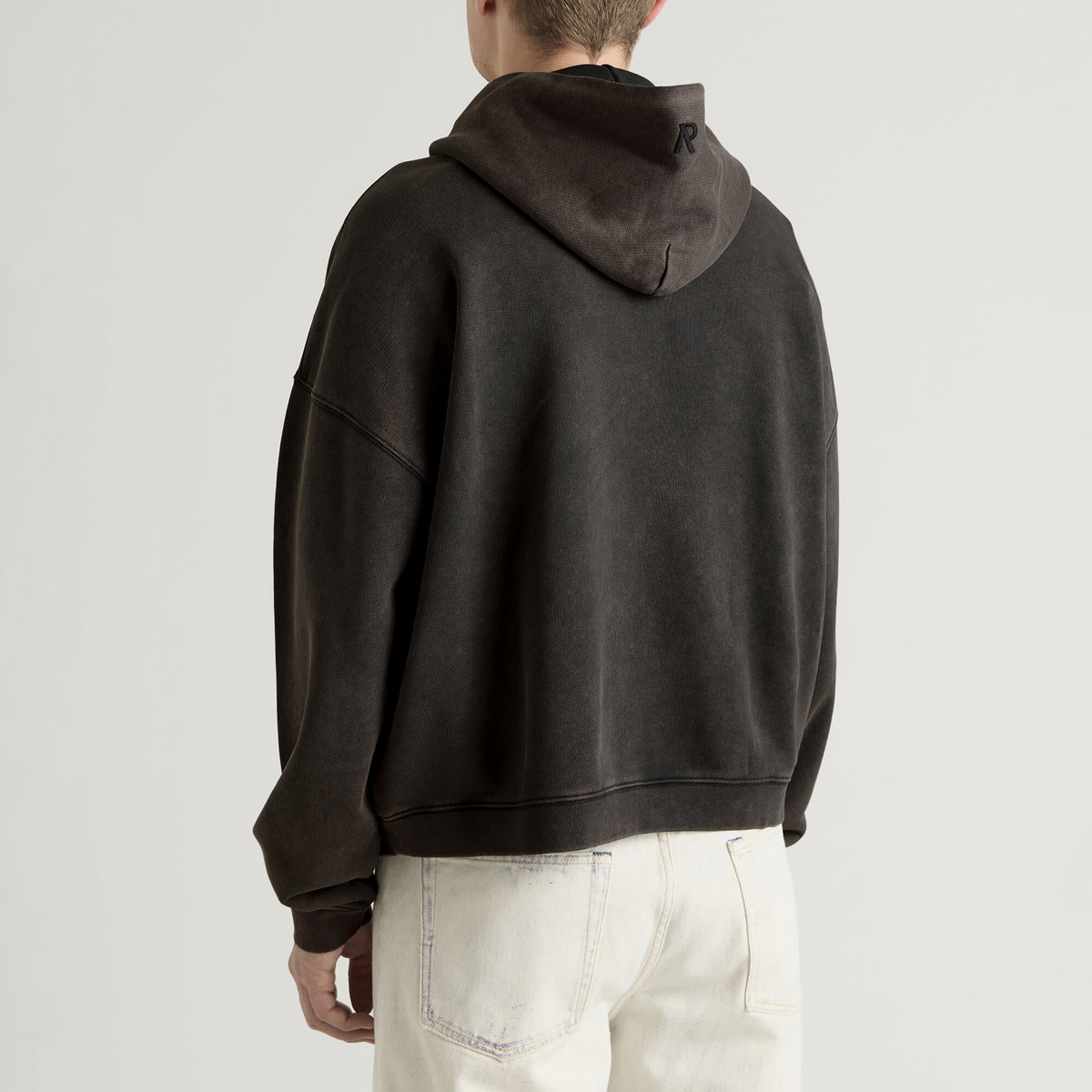 Represent Men's Boxy Oversized Hoodie in Coffee