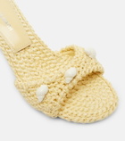 Mach & Mach Embellished crochet mules