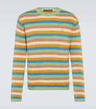 Acne Studios Face striped cotton sweater