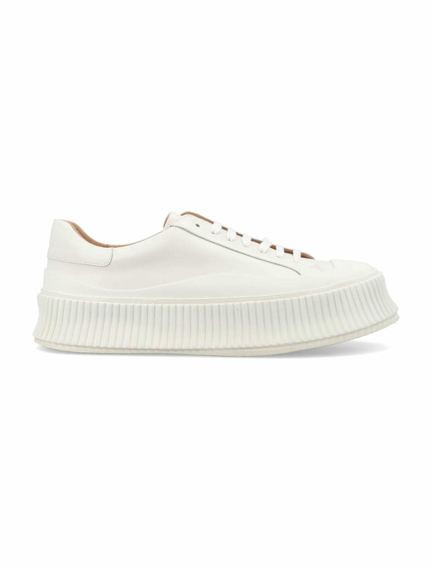 Photo: Jil Sander White Leather Sneakers