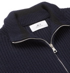 Mr P. - Merino Wool Zip-Up Cardigan - Men - Navy