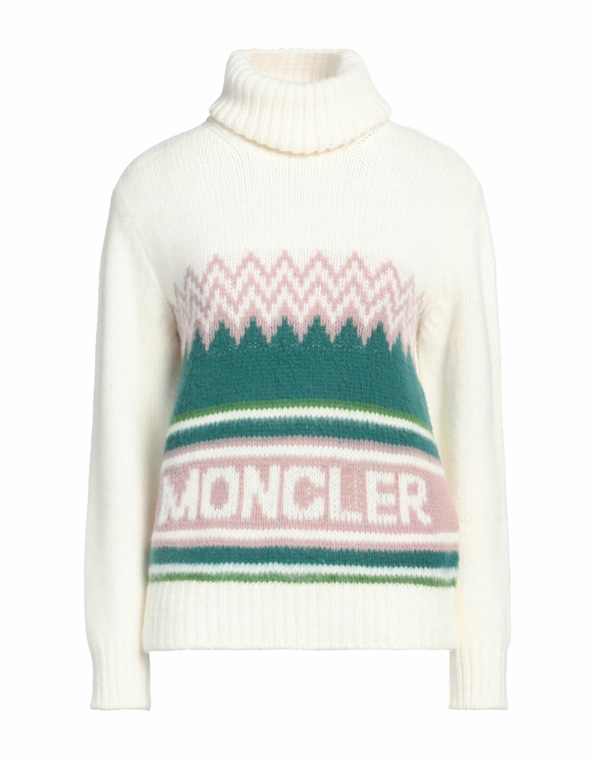 Moncler Womens Turtleneck in Off white