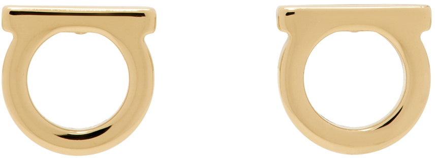 Ferragamo Gold Metal Earrings Salvatore Ferragamo