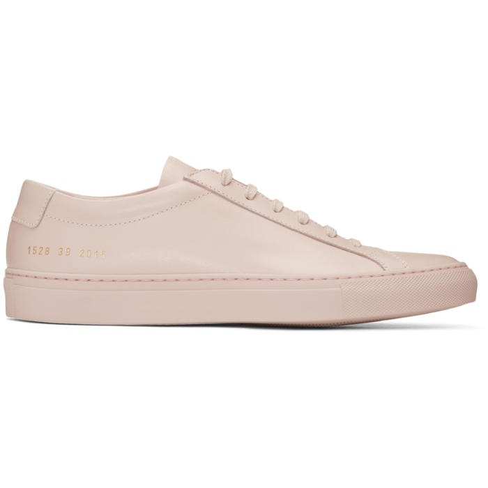 Photo: Common Projects Pink Original Achilles Low Sneakers