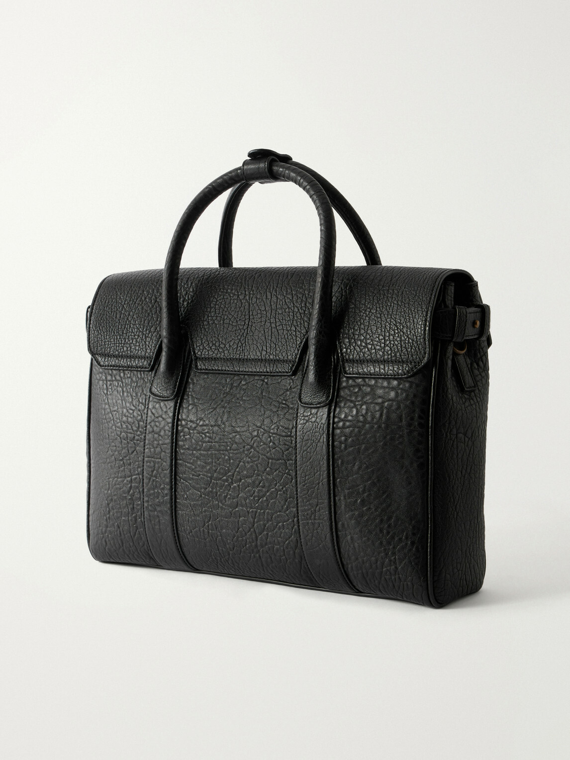 Officine Creative - Bostonian/005 Logo-Embossed Croc-Effect Leather Briefcase - Black