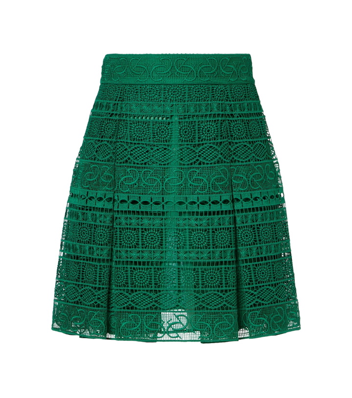 Photo: Elie Saab Macramé high-rise miniskirt