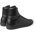 Saint Laurent - SL01H Leather High Top Sneakers - Men - Black