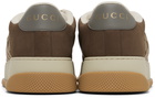 Gucci Brown Screener GG Sneakers