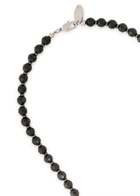 Vivienne Westwood Messaline Beaded orb Choker Necklace - Black - One Size
