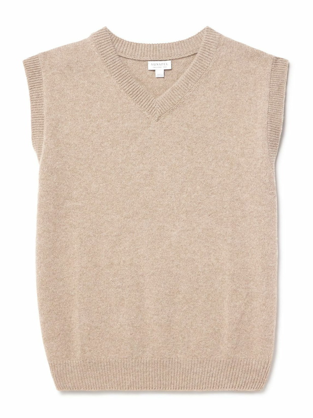 Photo: Sunspel - Wool Sweater Vest - Neutrals