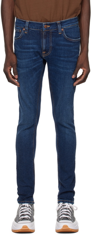 Photo: Nudie Jeans Blue Tight Terry Jeans