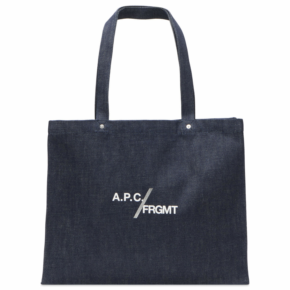 A.P.C. Men's FRGMT. Je Sors Ce Soir Shopping Bag in Indigo 