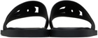 Dolce&Gabbana Black Rubber Beachwear Pool Slides