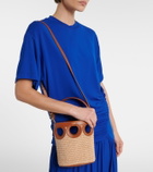Ferragamo Gancini Small raffia bucket bag