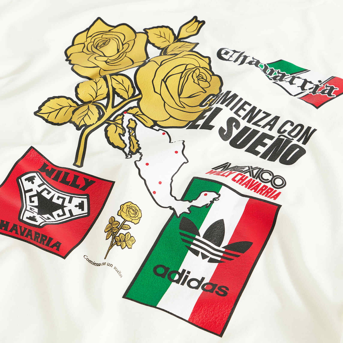 Adidas x Willy Chavarria Mexico T-Shirt in Off White