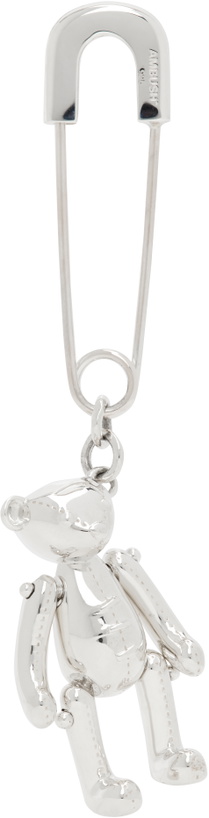 Photo: AMBUSH Silver Teddy Bear Charm Single Earring
