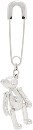 AMBUSH Silver Teddy Bear Charm Single Earring