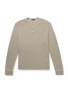 James Perse - Cotton-Jersey Henley Shirt - Neutrals